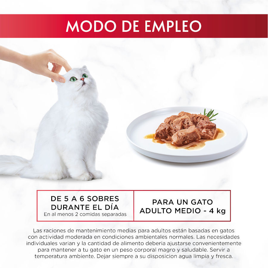 6 sobres x 50 g Gourmet Mon Petit Selecci&oacute;n Carnes en salsa sobre para gatos, , large indicador imagen numero 7