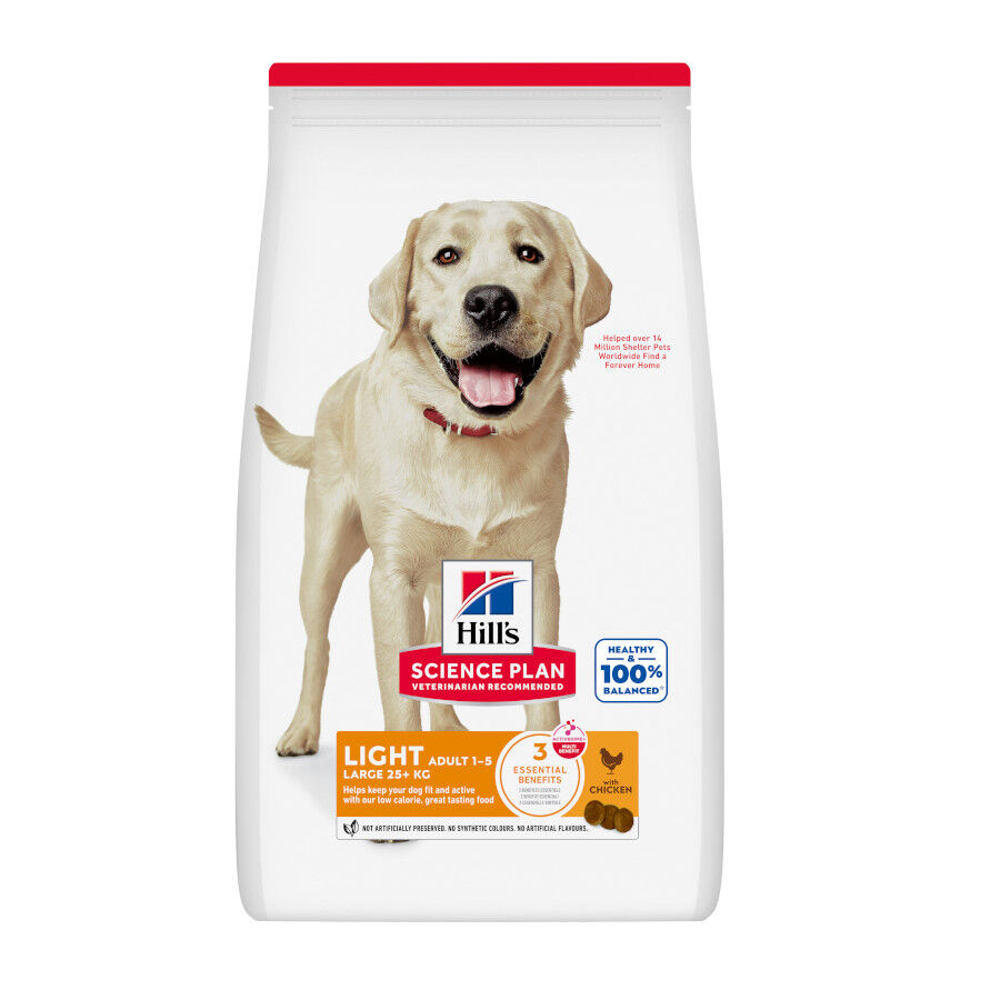 14 kg Hill's Science Plan Light Adult Pollo pienso para perros, , large indicador imagen numero 1