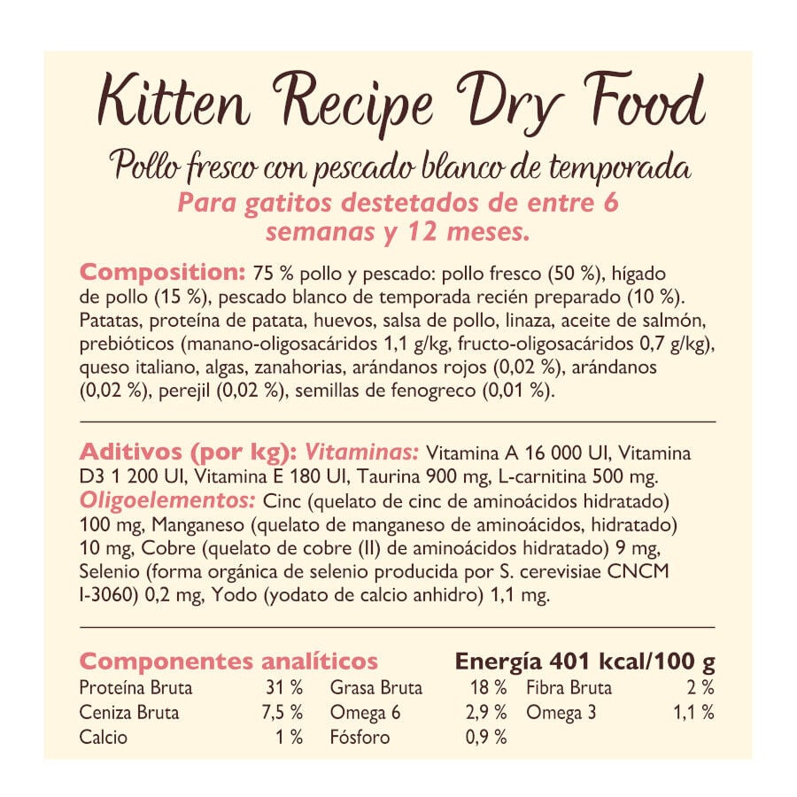 800 g Lily's Kitchen Kitten Pollo pienso para gatos, , large indicador imagen numero 4
