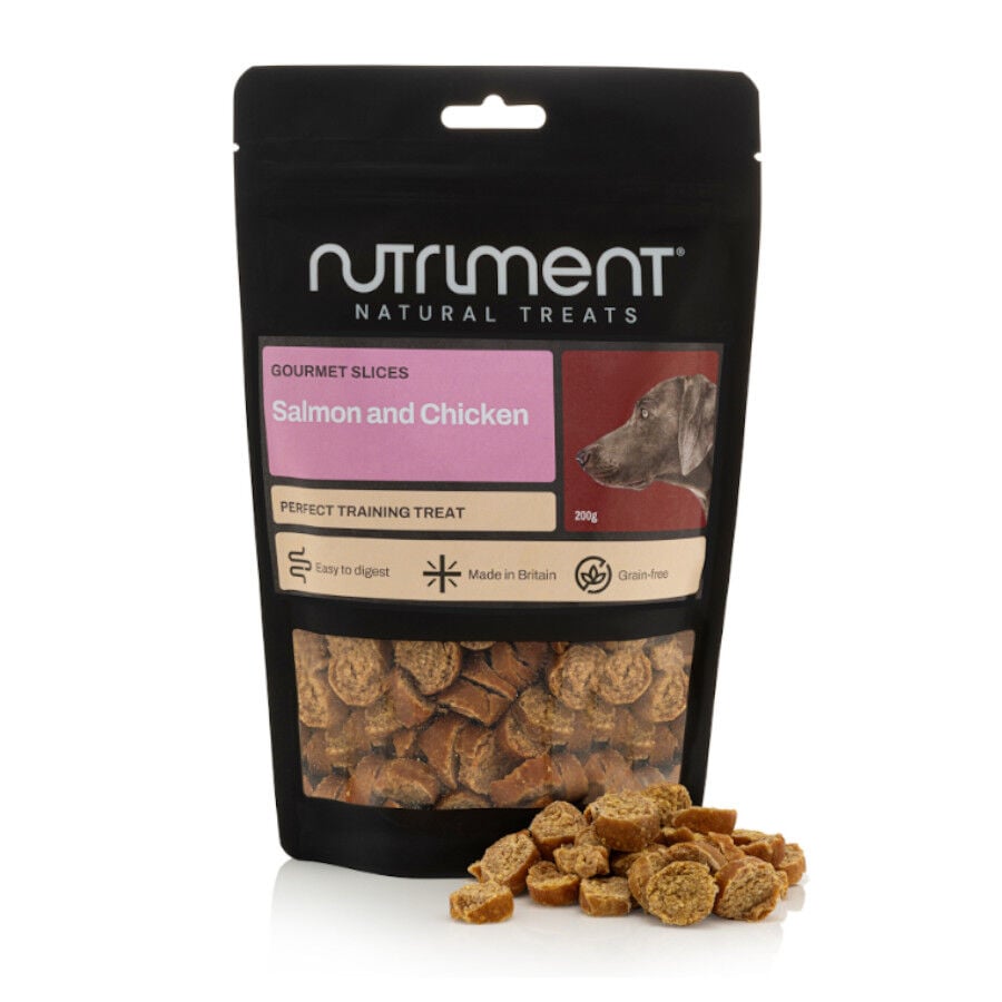 200 g Nutriment Gourmet Barrita Salm&oacute;n y Pollo Snack para perros, , large Imagen numero 1