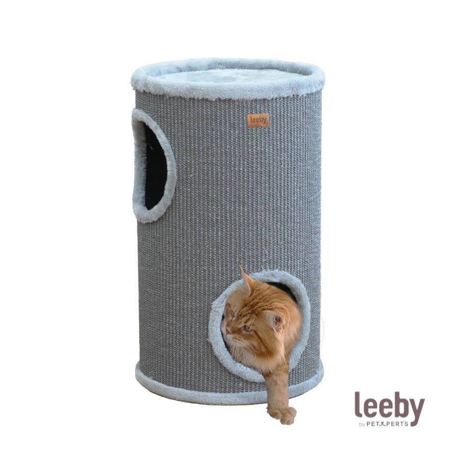 Leeby Bijou barril rascador con cama nido para gatos, , large Imagen numero 2