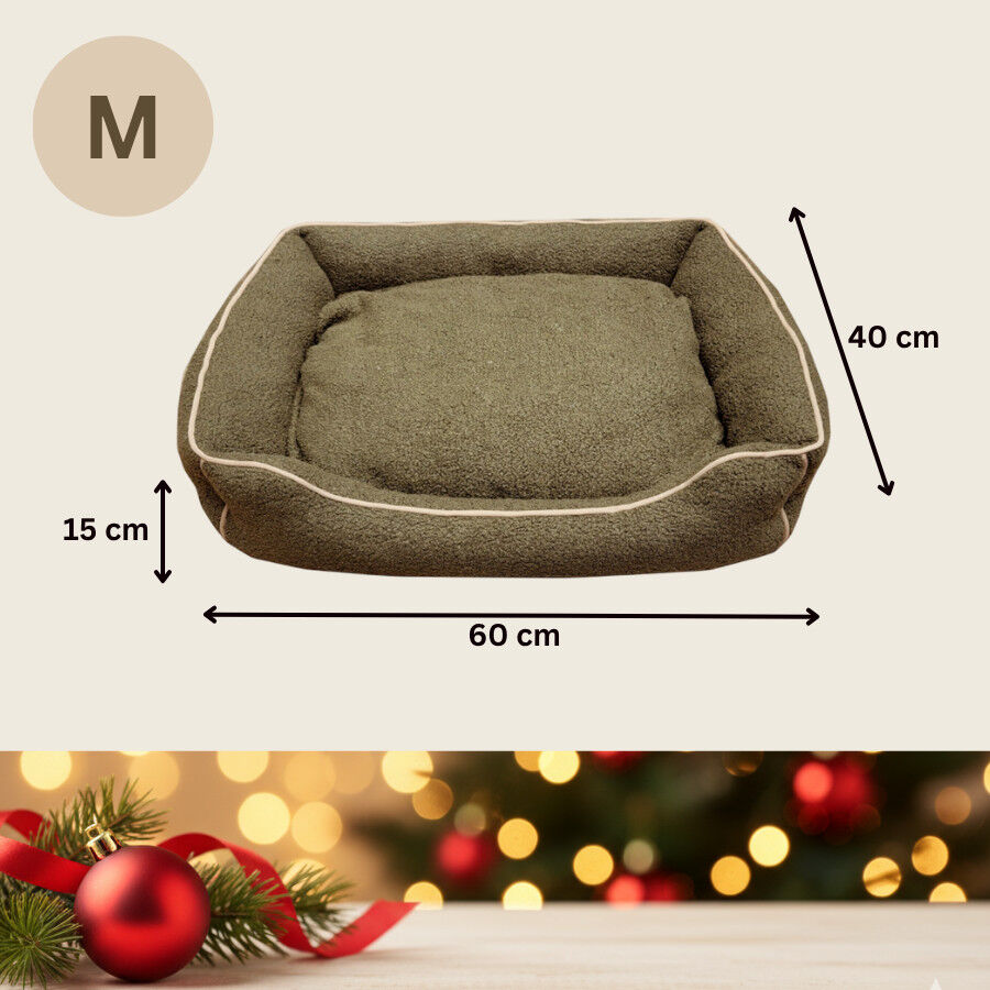 Wonder Christmas Cama Navide&ntilde;a Marr&oacute;n para perros, , large indicador imagen numero 4