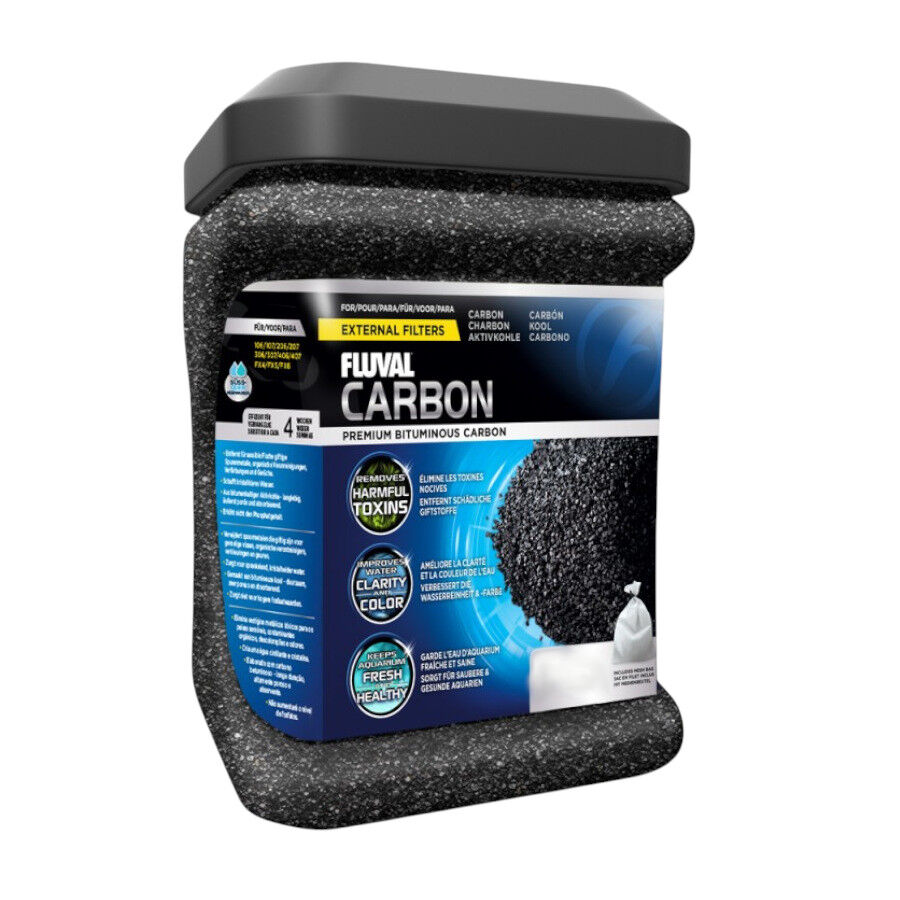 Fluval Premium Carb&oacute;n Activo para filtro externo de acuarios