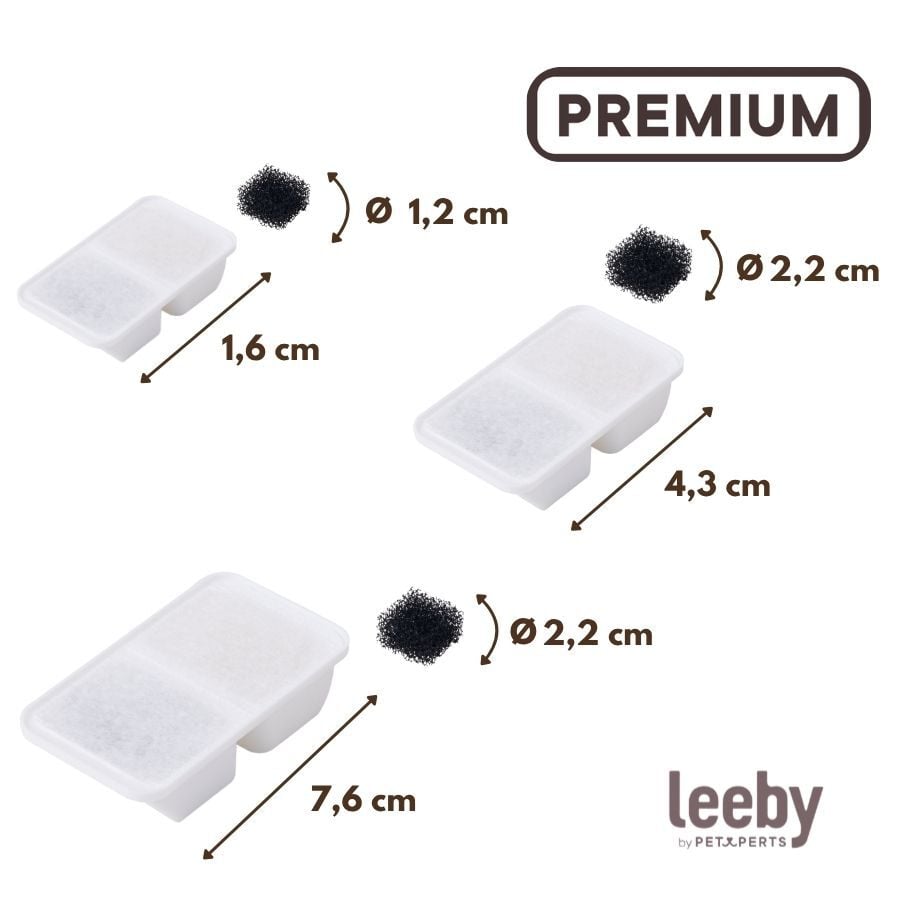 Leeby Set 3 Recambios de Filtros para Fuente de perros y gatos, , large indicador imagen numero 4