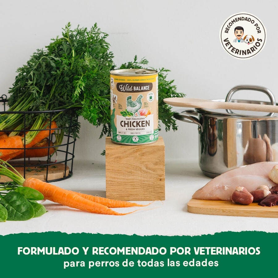 400 g Wild Balance BARF Pollo y Vegetales lata para perros, , large Imagen numero 4