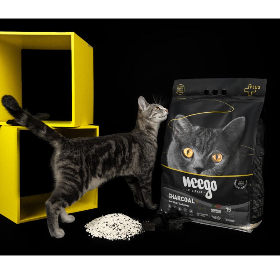 Weego Active Charcoal Plus Arena aglomerante para gatos, , large indicador imagen numero 4
