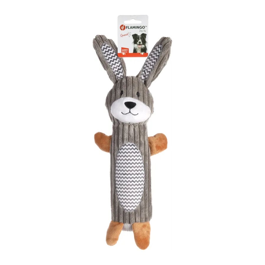 Flamingo Gommy Conejo de Peluche Gris para perros, , large indicador imagen numero 2