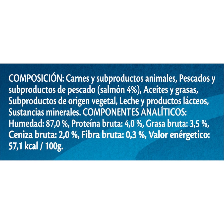 4 sobres x 10 g Purina Felix Deli Moments con Zalmon Snack l&iacute;quido para gatos, , large indicador imagen numero 2