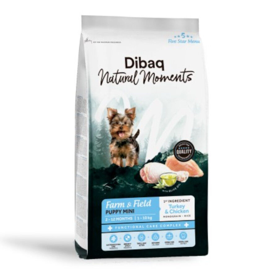 Dibaq Natural Moments Pienso Mini Pavo y Pollo para cachorro