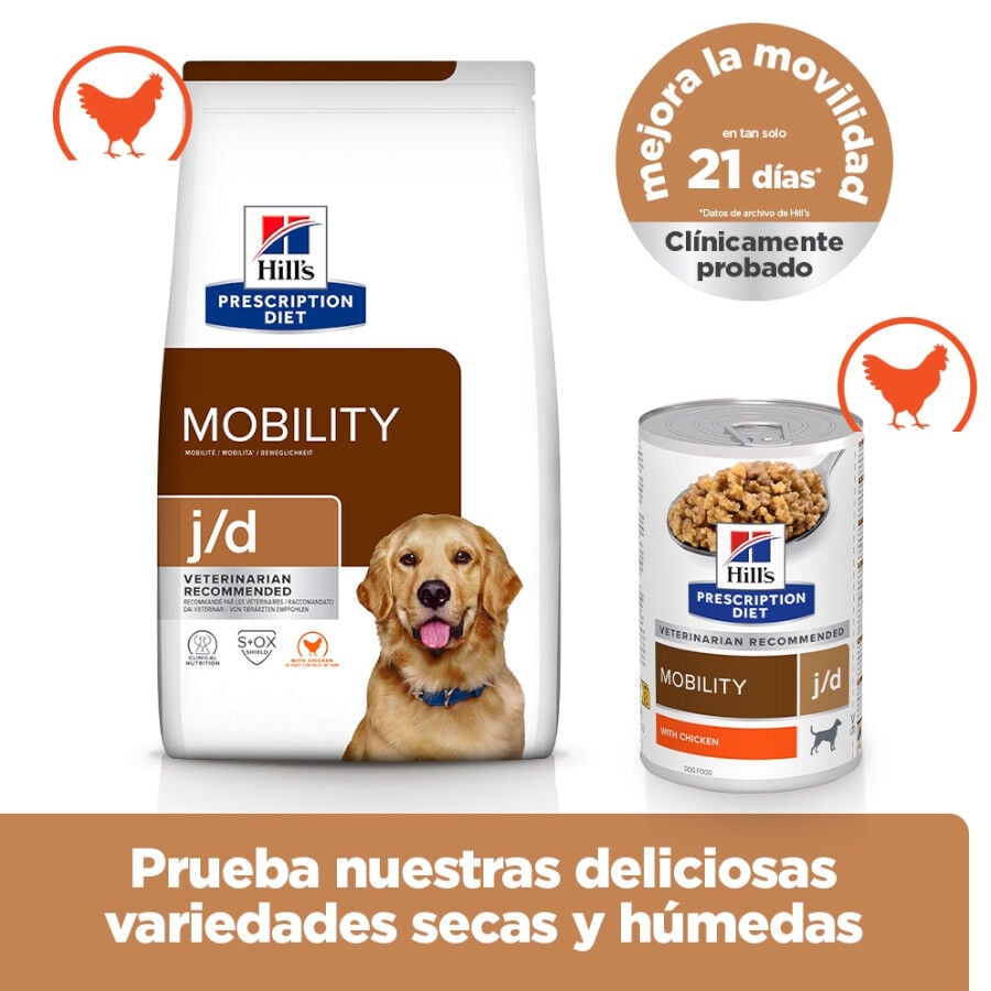 12 kg Hill's Prescription Diet Mobility Pollo pienso para perros, , large indicador imagen numero 9
