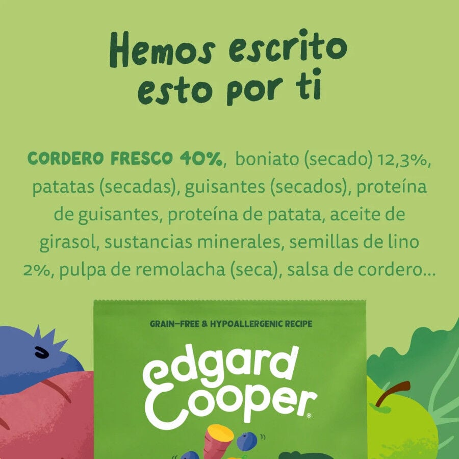 3 kg Edgard & Cooper Pienso Cordero para perros adultos mini, , large indicador imagen numero 7