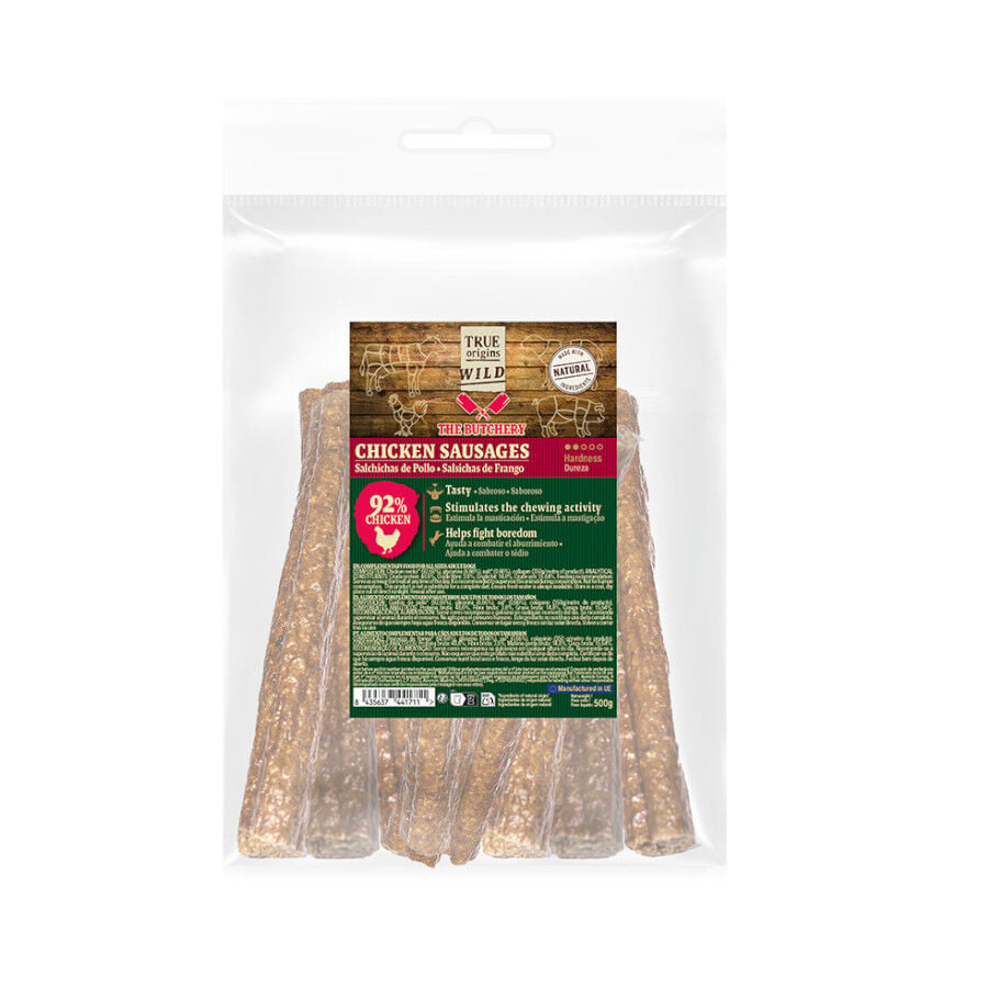 500 g True Origins Salchichas de Pollo Snack para perros, , large Imagen numero 2