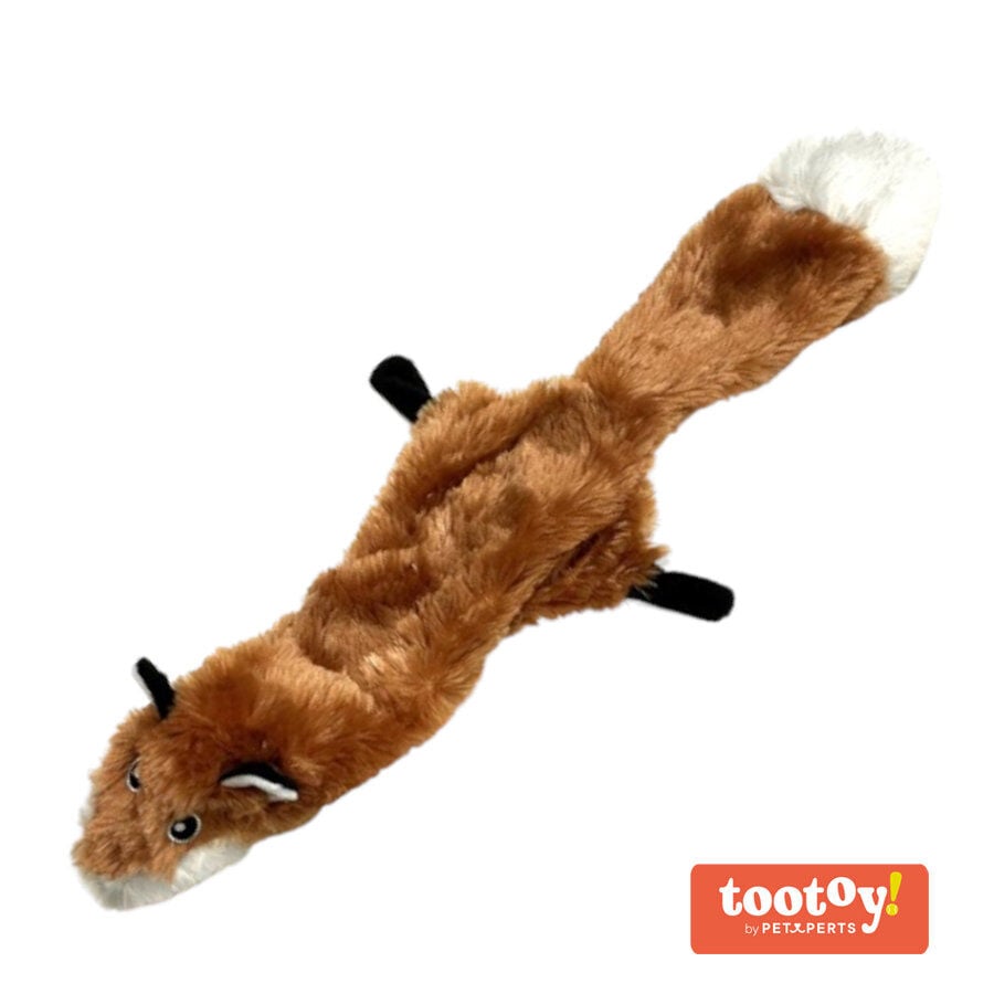 Tootoy! Comfort Skinny Fox peluche con sonido crujiente para perros, , large Imagen numero 1