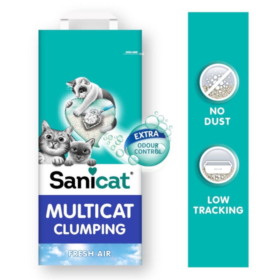 12 L Sanicat Multicat Cumpling Aire Fresco Arena para gatos, , large indicador imagen numero 3