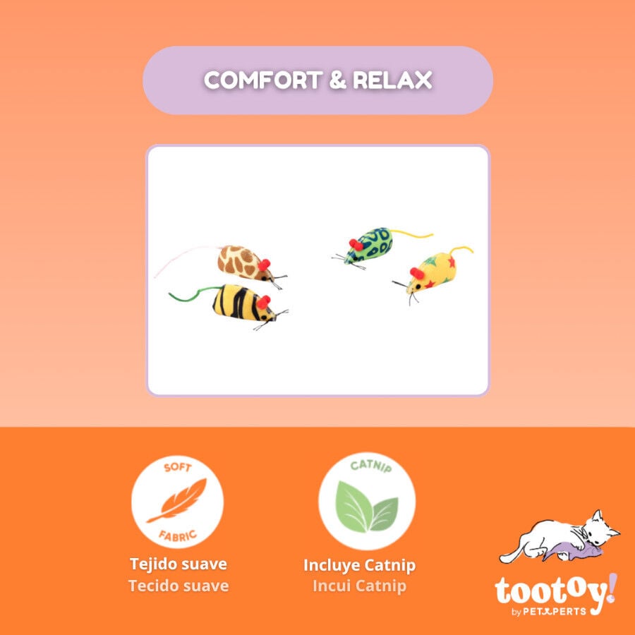 Tootoy! Pack de Ratones con Catnit Estampados para gatos, , large indicador imagen numero 3