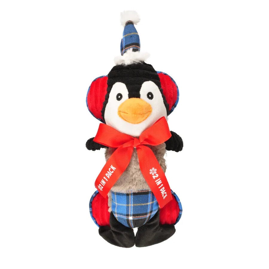 Flamingo Navidad Ping&uuml;ino y Hueso de peluche para perros, , large indicador imagen numero 1
