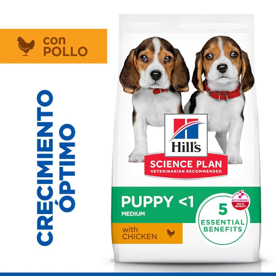18 kg Hill's Science Plan Puppy Medium pollo pienso para perro, , large indicador imagen numero 1