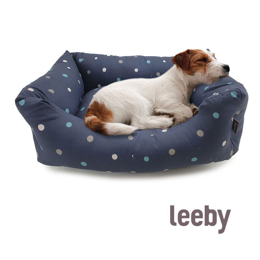 Leeby Cama Azul con Puntos para perros, , large indicador imagen numero 2