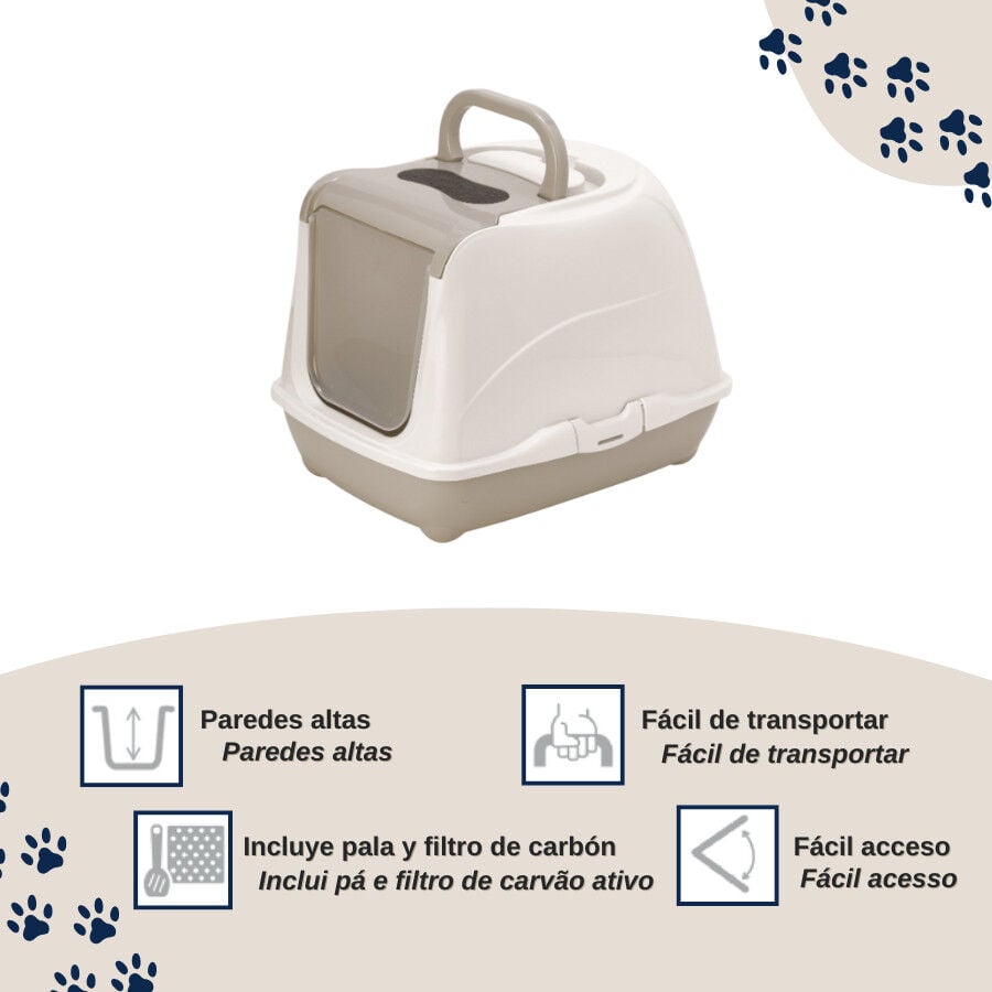 Nice Care Arenero Mega Flip Large Beige para gatos, , large Imagen numero 3
