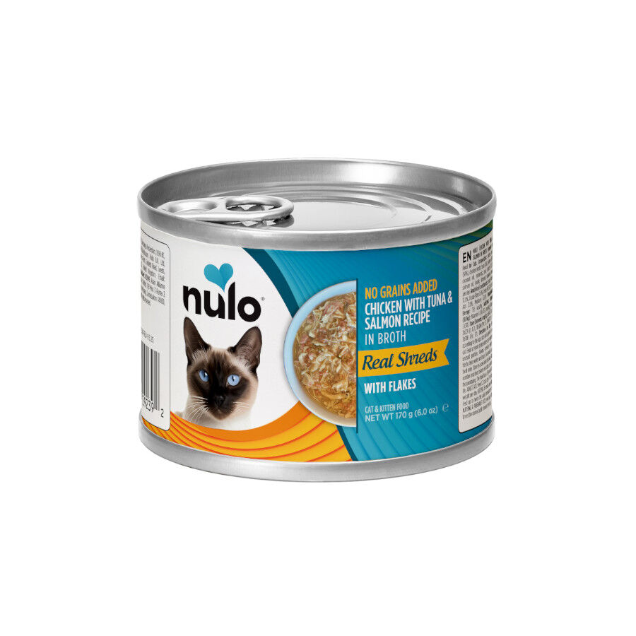 170 g Nulo Flaked Pollo con Tuna y Salm&oacute;n Lata para gatos, , large indicador imagen numero 1