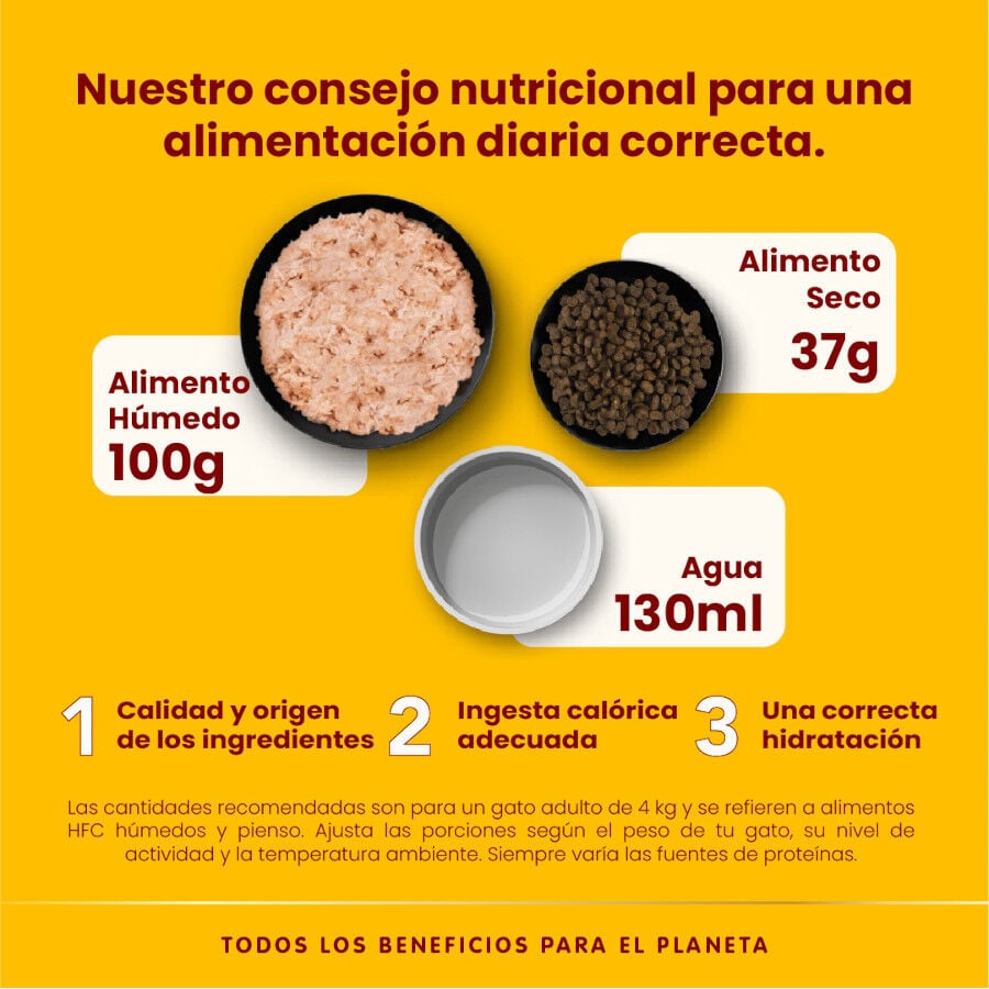 50 g Almo Nature HFC Sterilised de Pollo y At&uacute;n en Sobre para gatos, , large indicador imagen numero 4