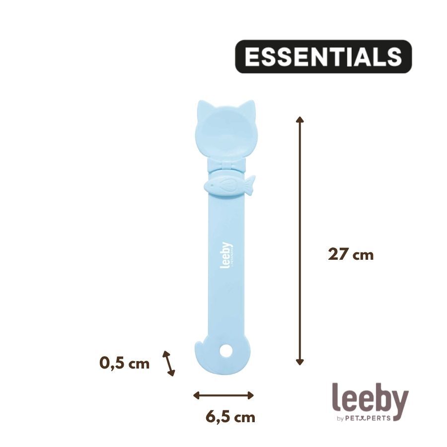 Leeby Cuchara Dispensador Pasta Premio Azul para gatos, , large indicador imagen numero 4