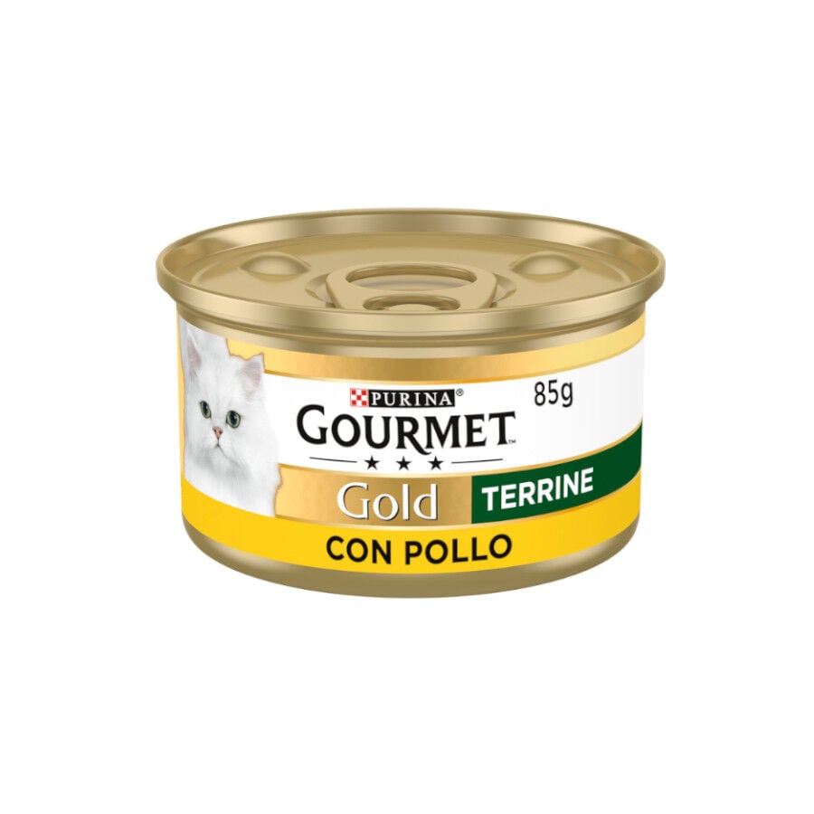 85 g Gourmet Gold Terrine de Pollo lata para gatos, , large Imagen numero 1