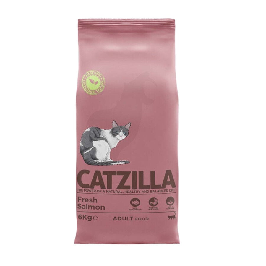 6 kg Catzilla Adult Salm&oacute;n pienso para gatos, , large indicador imagen numero 1