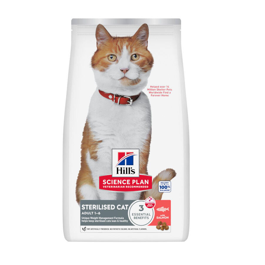 7 kg Hill's Science Plan Sterilised Adult Salm&oacute;n pienso para gatos, , large Imagen numero 1
