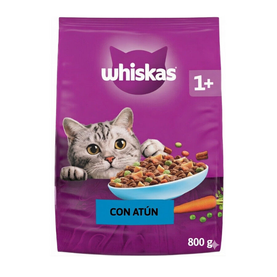 800g Whiskas Adulto At&uacute;n pienso para gatos, , large indicador imagen numero 1