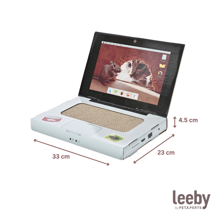 Leeby Lola rascador de cart&oacute;n en forma de ordenador para gatos, , large indicador imagen numero 6