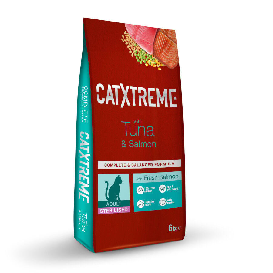 6 kg Catxtreme Adult Sterilised At&uacute;n y Salm&oacute;n pienso para gatos, , large Imagen numero 1