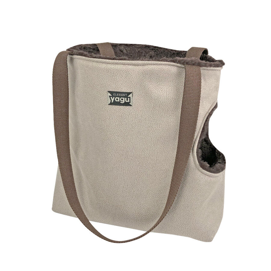 Yagu Colecci&oacute;n Elegant Bolso Transport&iacute;n Coffee para mascotas, , large Imagen numero 1