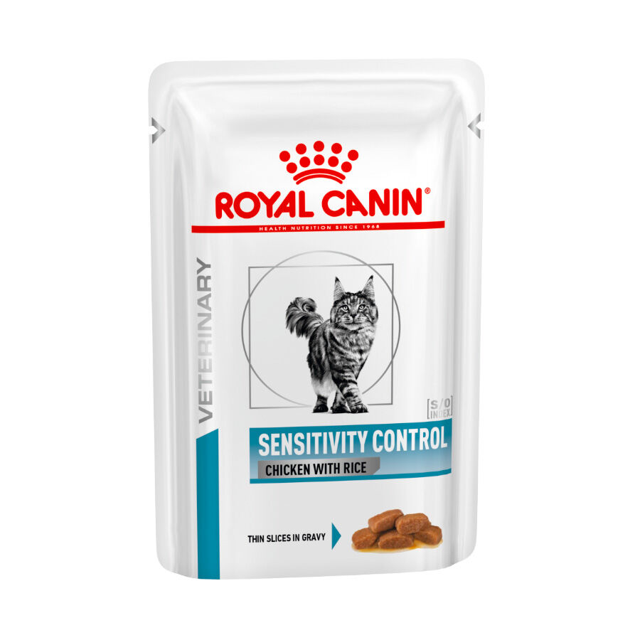 12 sobres x 85 g Royal Canin Veterinary Sensitivity Control Pollo y Arroz sobre en salsa, , large Imagen numero 1