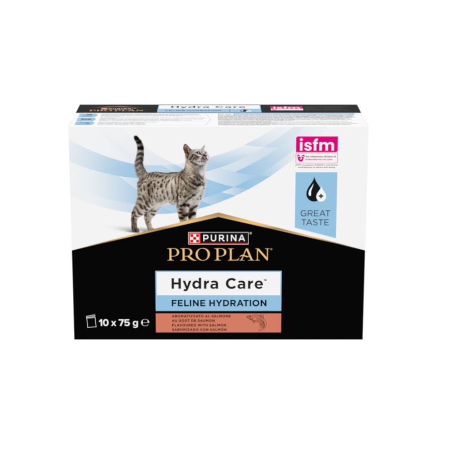 10 sobres x 75 g Pro plan Veterinary diets Hydra Care Salm&oacute;n suplemento para gatos, , large Imagen numero 1