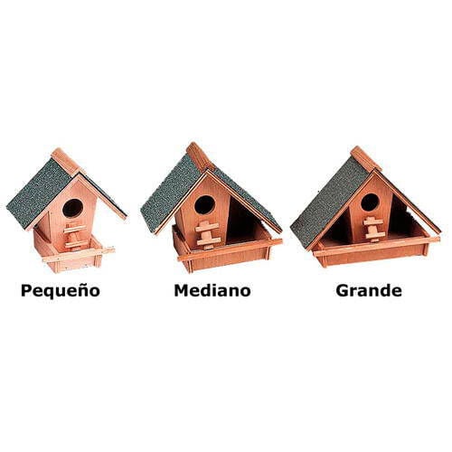 Nayeco nido casita de madera para p&aacute;jaros Imagen numero 2