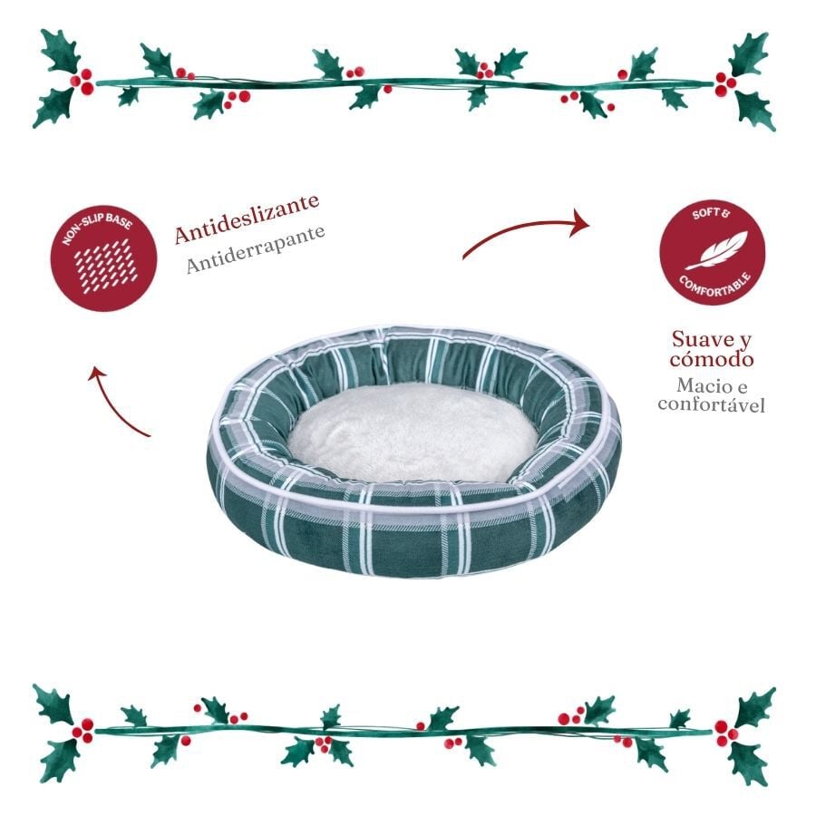 Wonder Christmas Cama Donut Rayas para gatos, , large Imagen numero 4