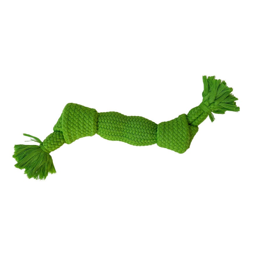 Tootoy! Hueso Mordedor de Cuerda Verde para perros, , large indicador imagen numero 3