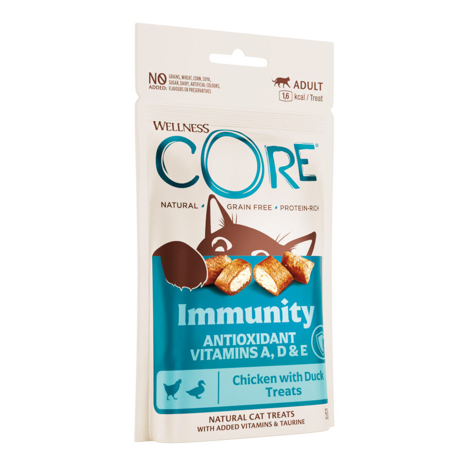 50 g Wellness Core Snacks Inmunitario Pollo y Pato para gatos, , large indicador imagen numero 2