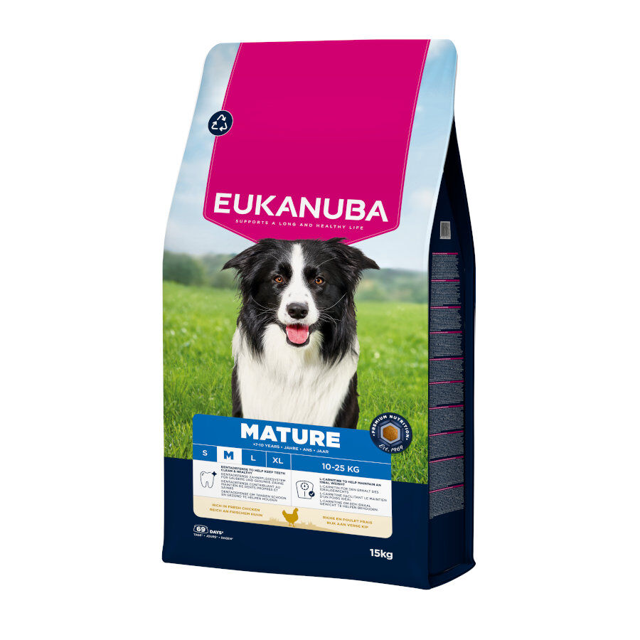 15 kg Eukanuba Mature Pollo Pienso para perros de razas medianas, , large Imagen numero 1