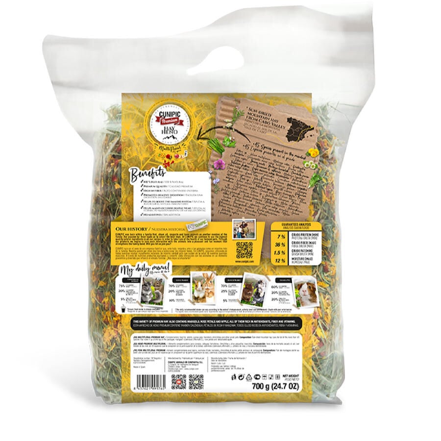 Cunipic Multifloral Premium Heno para roedores, , large indicador imagen numero 2