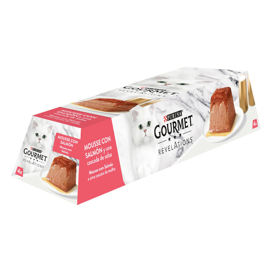48 tarrinas x 57 g Gourmet Revelations Mousse con Salm&oacute;n y At&uacute;n tarrinas para gatos, , large Imagen numero 3