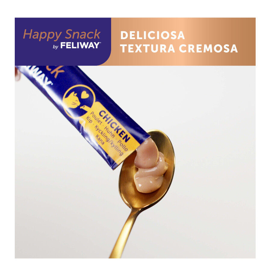 6 sobres x 10 g Feliway Sobres Happy Snack Relajante Pollo para gatos, , large Imagen numero 4