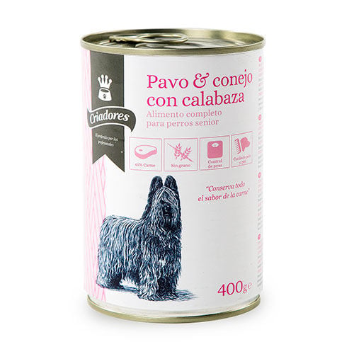 Criadores Senior pavo-conejo comida h&uacute;meda perros Imagen numero 1