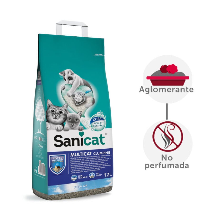 12 L Sanicat Multicat Cumpling Aire Fresco Arena para gatos, , large Imagen numero 2