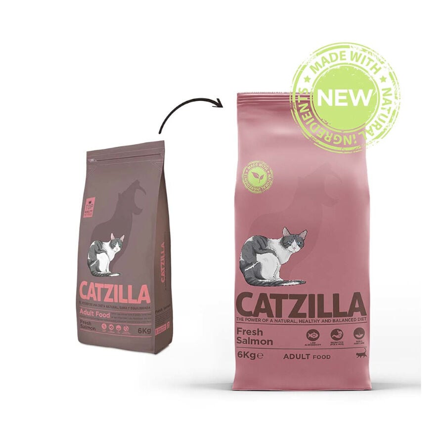 6 kg Catzilla Adult Salm&oacute;n pienso para gatos, , large Imagen numero 2