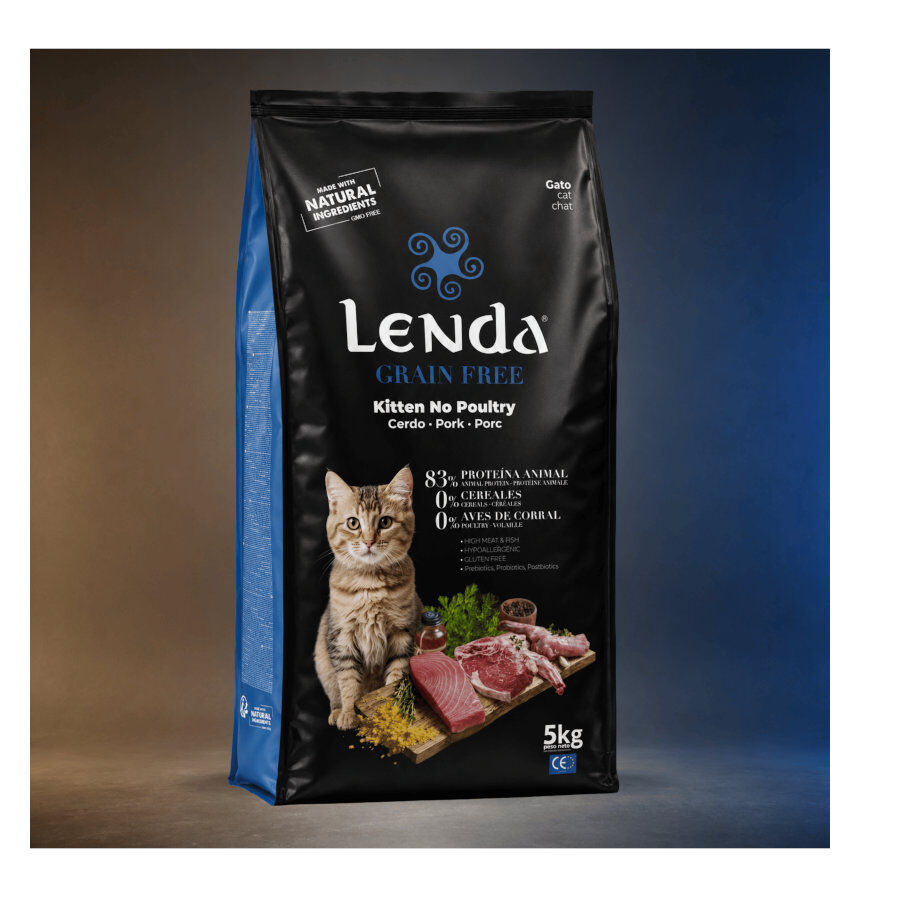 2 Kg Lenda Grain Free Conejo, Cerdo y At&uacute;n Kitten pienso para gatos, , large indicador imagen numero 2