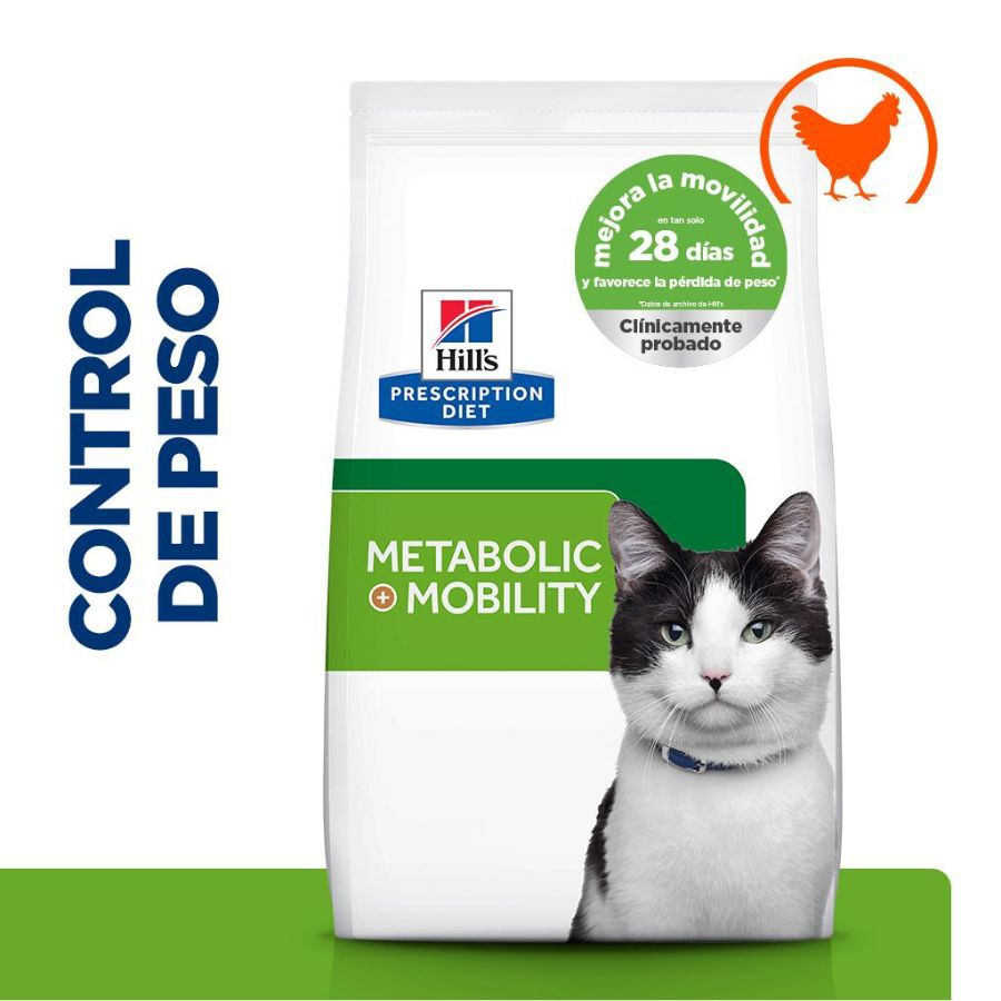 8 kg Hill's Prescription Diet Metabolic + Mobility Pollo Pienso para gatos, , large Imagen numero 1