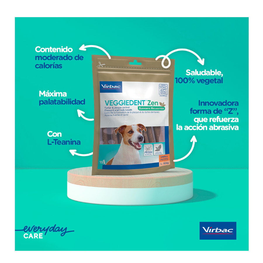 15 barritas Virbac L&aacute;minas Veggiedent Zen S para perros, , large indicador imagen numero 3