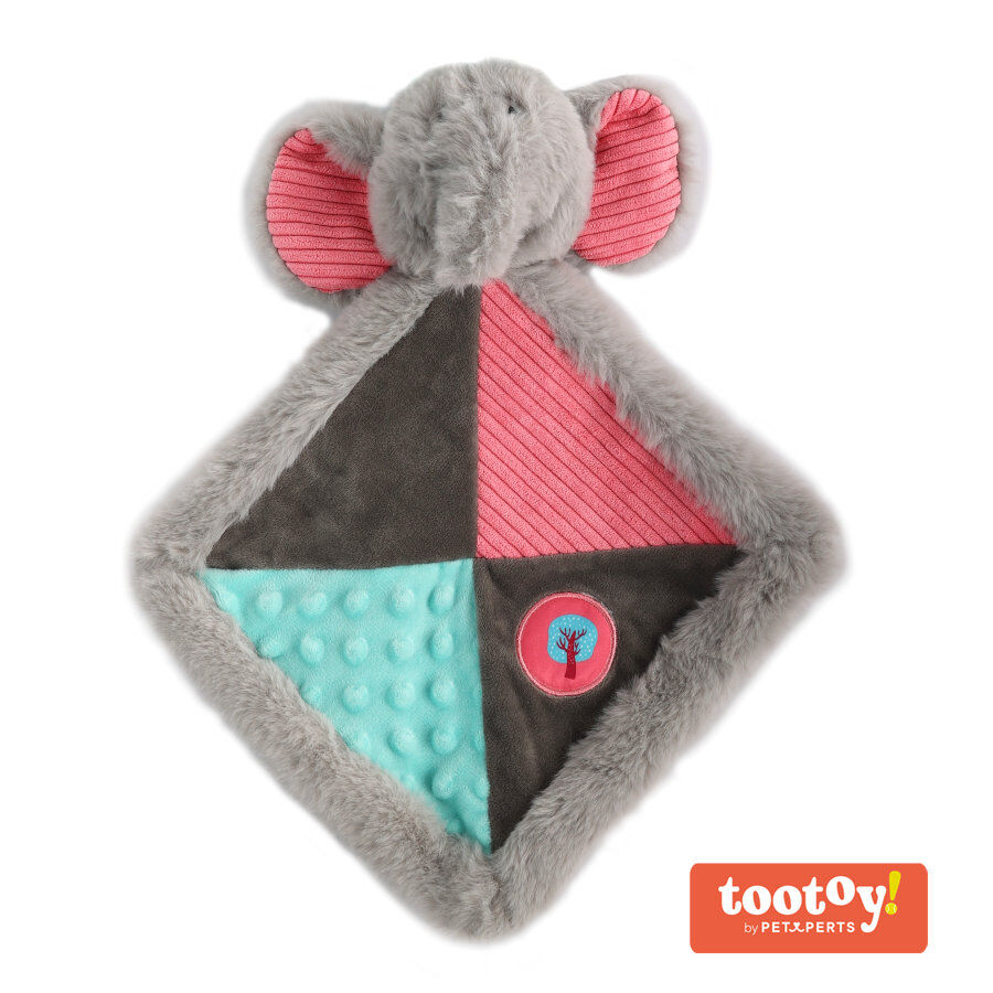 Tootoy! Puppy Elephant Comforter Doudou peluche para perros